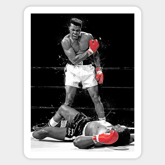 Muhammad Ali Sticker by Creativedy Stuff